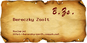 Bereczky Zsolt névjegykártya
